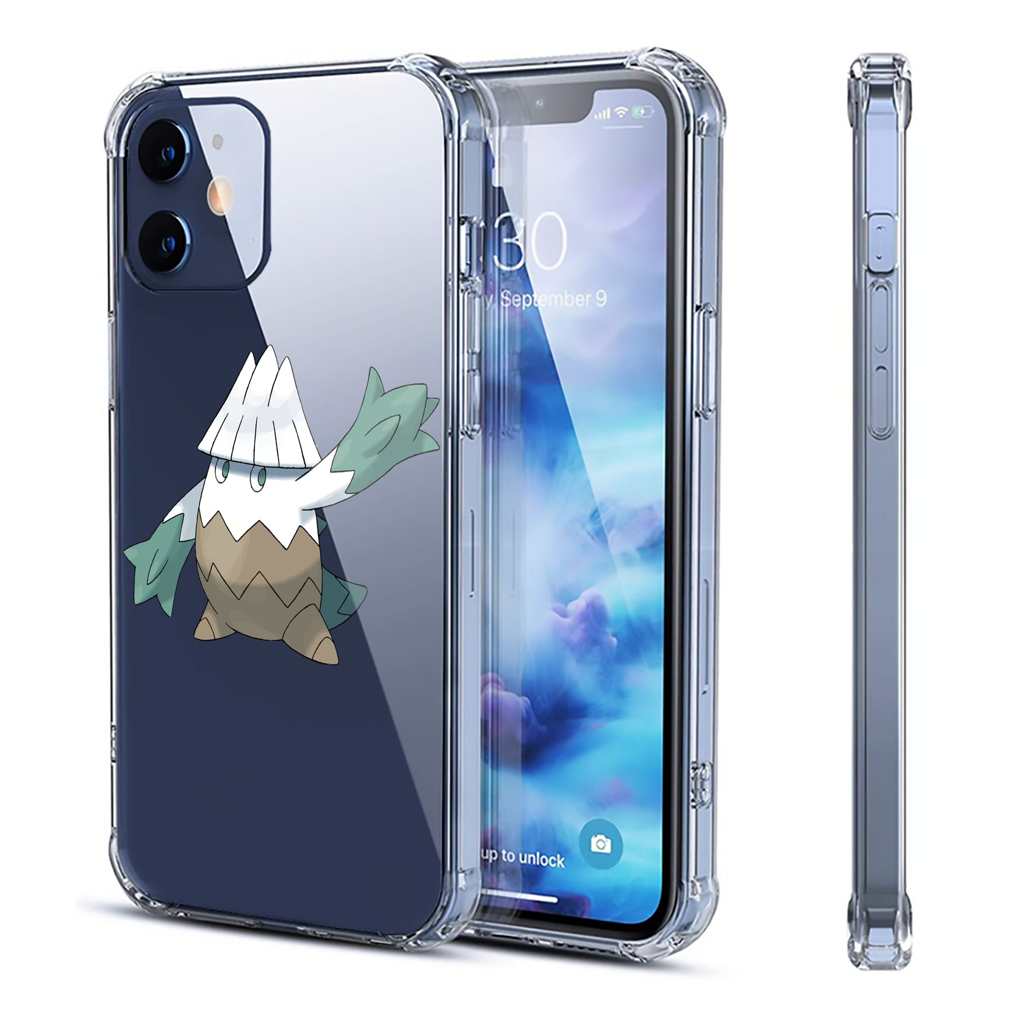（画像用） ポケットモンスター Pokémon 【iPhone 12シリーズ対応】透明スマホケース（クリアソフトケース）